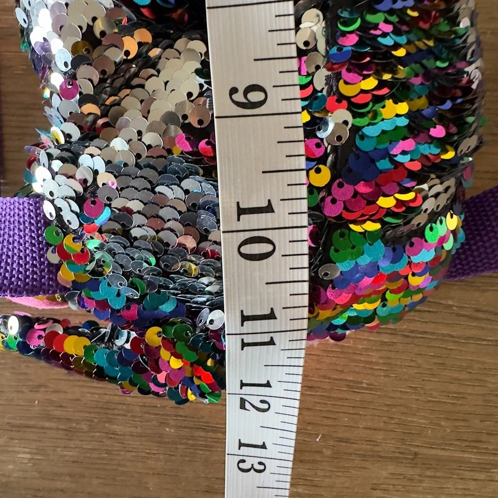 NEW-TY Fashion Flippy Reversible Sequin Backpack-Dotty the Leopard(13 inch)*Read